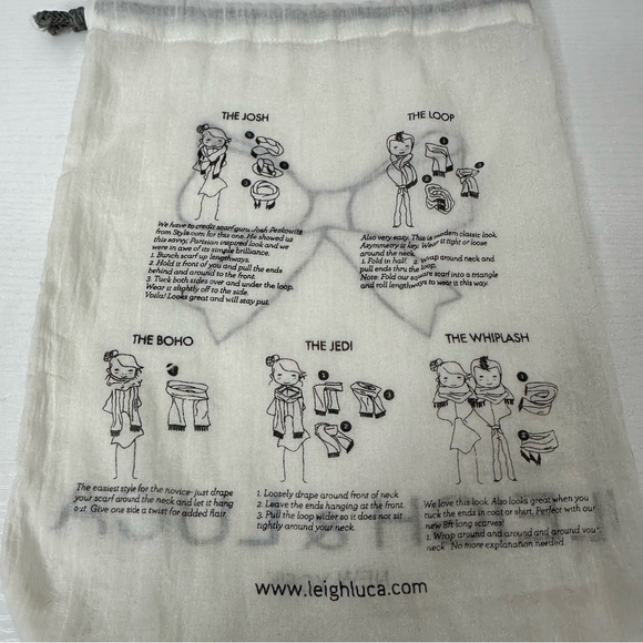 NWT Leigh & Luca Ombre Dye Lux Modal Black & Champaign Lightweight Scarf - Picture 9 of 11